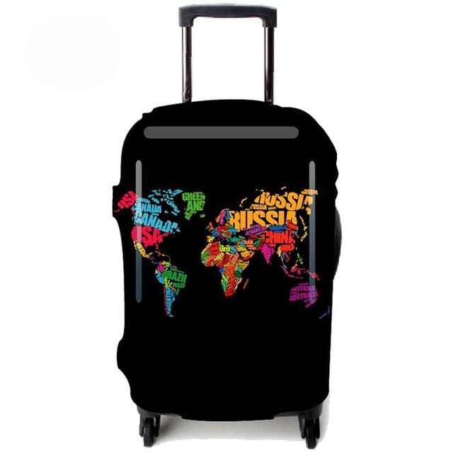 TRIPNUO Thicker Blue City Luggage Cover Travel Suitcase Protective Cover for Trunk Case Apply to 19''-32'' Suitcase Cover