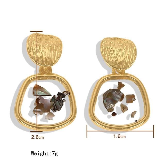 Personnalité 2019 trapèze grand Long acrylique acétate boucles d'oreilles pour femmes Rectangle écaille de tortue boucle d'oreille Za bijoux