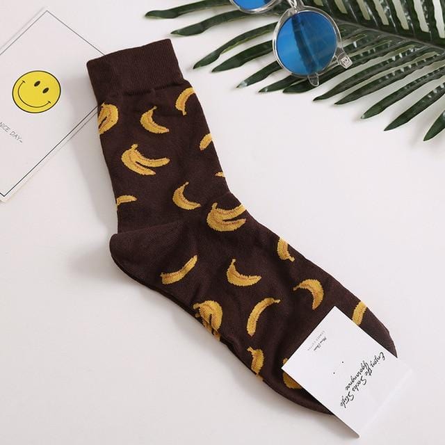 Harajuku – chaussettes joyeuses en coton peigné pour hommes, robe décontractée, chaussettes de mariage, nouveauté colorée, chaussettes de skateboard, motif de collation