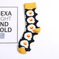 Harajuku Happy Socken Herren lustige gekämmte Baumwolle Kleid lässig Hochzeitssocken bunte Neuheit Skateboard Socken Männer Snack Muster