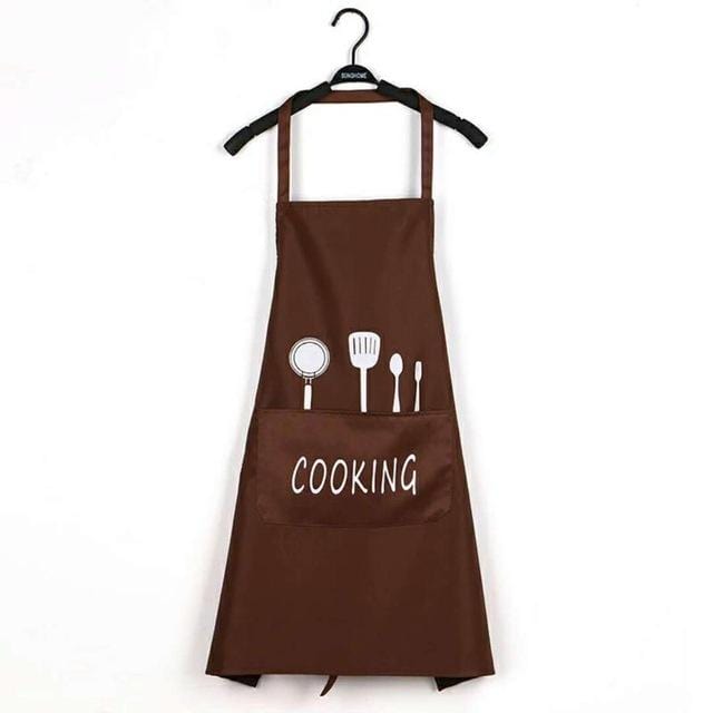 1Pcs Striped Waterproof Polyester Apron Woman Adult Bibs Home Cooking Baking Coffee Shop Cleaning Aprons Kitchen Accessory 46212