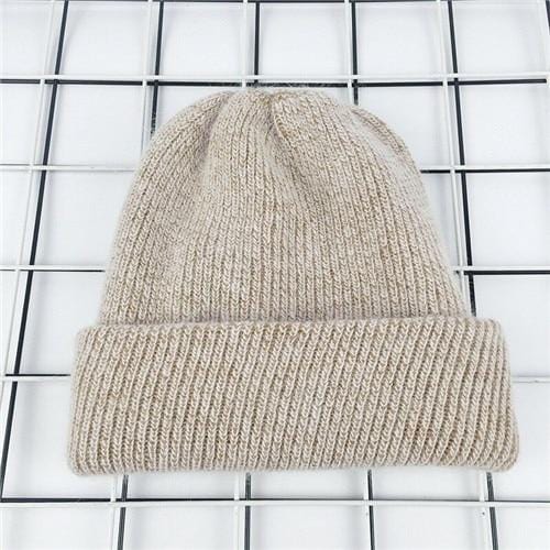 2017 nouveau chapeau d'hiver pour femmes lapin cachemire tricoté bonnets épais chaud Vogue dames laine Angora chapeau femme bonnet chapeaux