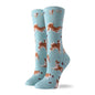 Heißer Verkauf bunte Damen Baumwolle Crew Socken lustige Banane Katze Tier Muster kreative Damen Neuheit Socken für Geschenke