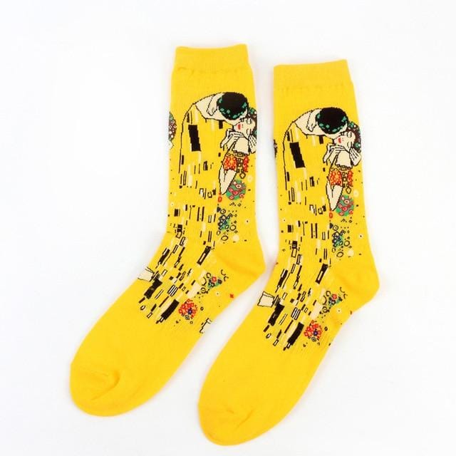 Heißer Sternennacht Herbst Winter Retro Frauen Persönlichkeit Kunst Van Gogh Wandbild Weltberühmte Malerei Männliche Socken Öl Lustige glückliche Socken