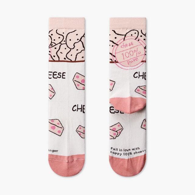 Couples Outdoor Skateboard Sox Autumn/Winter Creative Abstract Art Harajuku Hip Hop Streets Tide Sock Colorful Happy Funny Socks