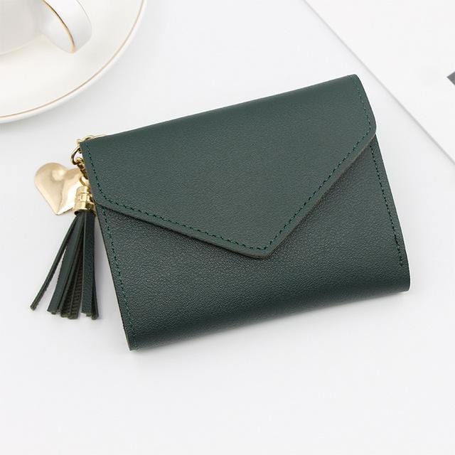 Women's Wallet Cute Student Tassel Pendant Trend Small Fashion PU Wallet 2020 Coin Purse Women Ladies Card Bag For Women