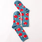 Chaussettes courtes <span>en coton</span> pour hommes et femmes, mignonnes et mignonnes, avec imprimé, décontractées, Harajuku, styliste artistique, mode féminine pour Couple, chaussettes amusantes