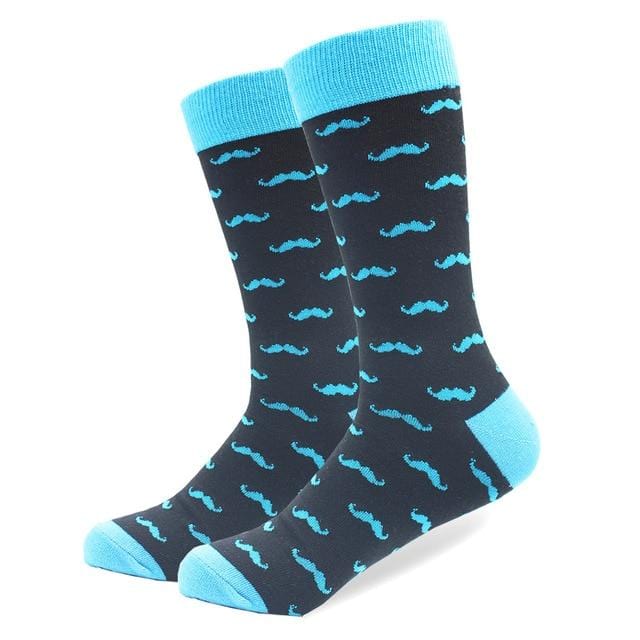 Chaussettes en coton peigné de haute qualité, motif Animal, Tube Long, drôles et heureux pour hommes, nouveauté, équipe de Skateboard, chaussettes folles décontractées