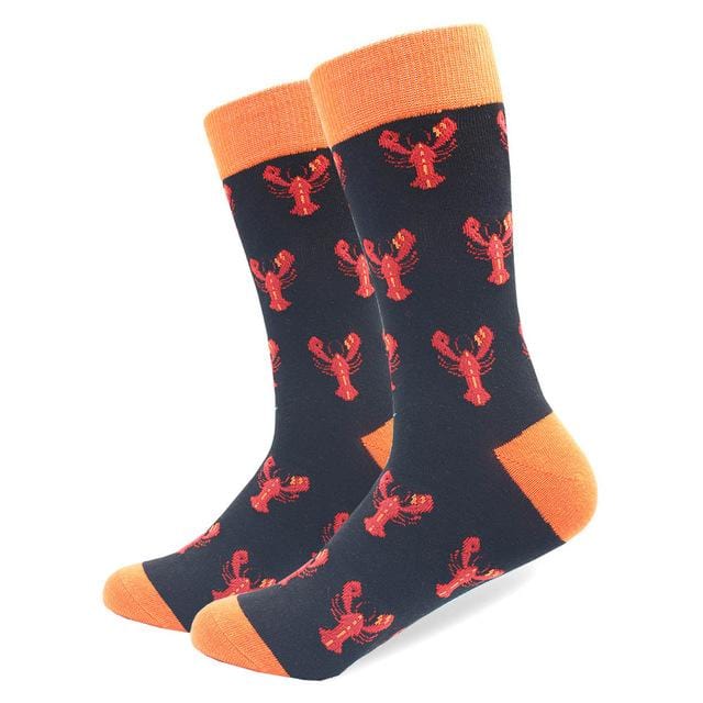 Chaussettes en coton peigné de haute qualité, motif Animal, Tube Long, drôles et heureux pour hommes, nouveauté, équipe de Skateboard, chaussettes folles décontractées