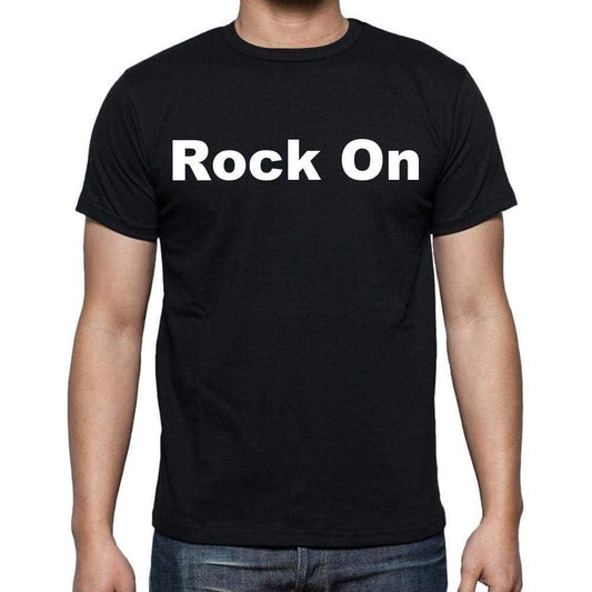 Rock On Mens Short Sleeve Round Neck T-Shirt - Casual