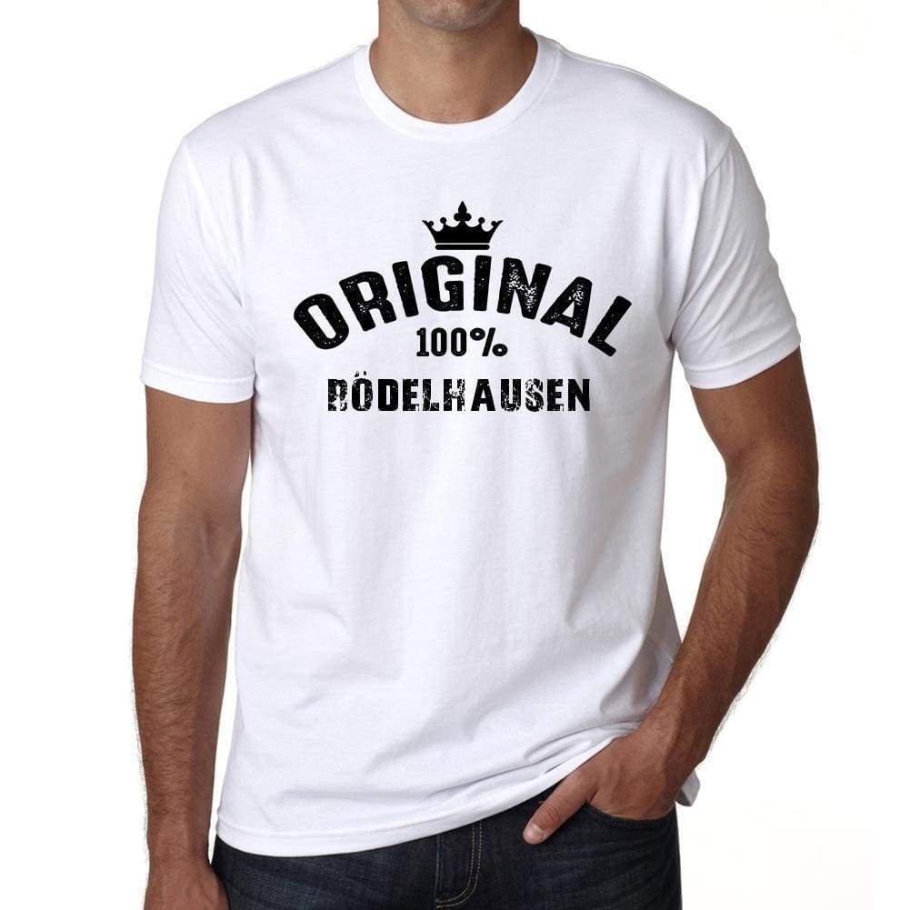 Rödelhausen 100% German City White Mens Short Sleeve Round Neck T-Shirt 00001 - Casual