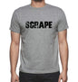 Scrape Grey Mens Short Sleeve Round Neck T-Shirt 00018 - Grey / S - Casual
