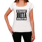 Straight Outta Geraldton Womens Short Sleeve Round Neck T-Shirt 00026 - White / Xs - Casual