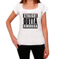 Straight Outta Kinshasa Womens Short Sleeve Round Neck T-Shirt 00026 - White / Xs - Casual