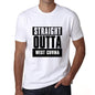 Straight Outta West Covina Mens Short Sleeve Round Neck T-Shirt 00027 - White / S - Casual