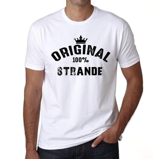 Strande 100% German City White Mens Short Sleeve Round Neck T-Shirt 00001 - Casual