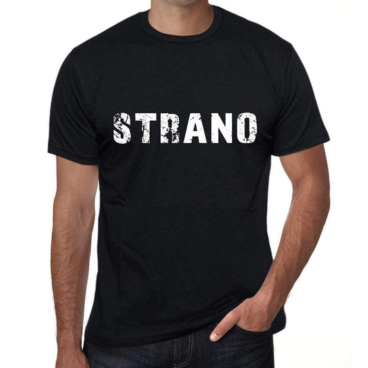 Strano Mens T Shirt Black Birthday Gift 00551 - Black / Xs - Casual
