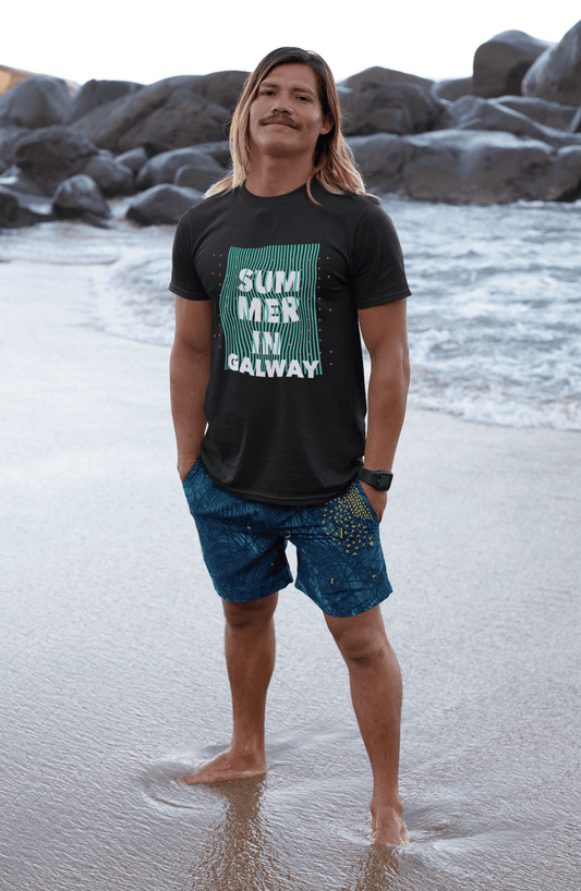 Ultrabasic – Homme Graphique Summer in Galway Noir Profond