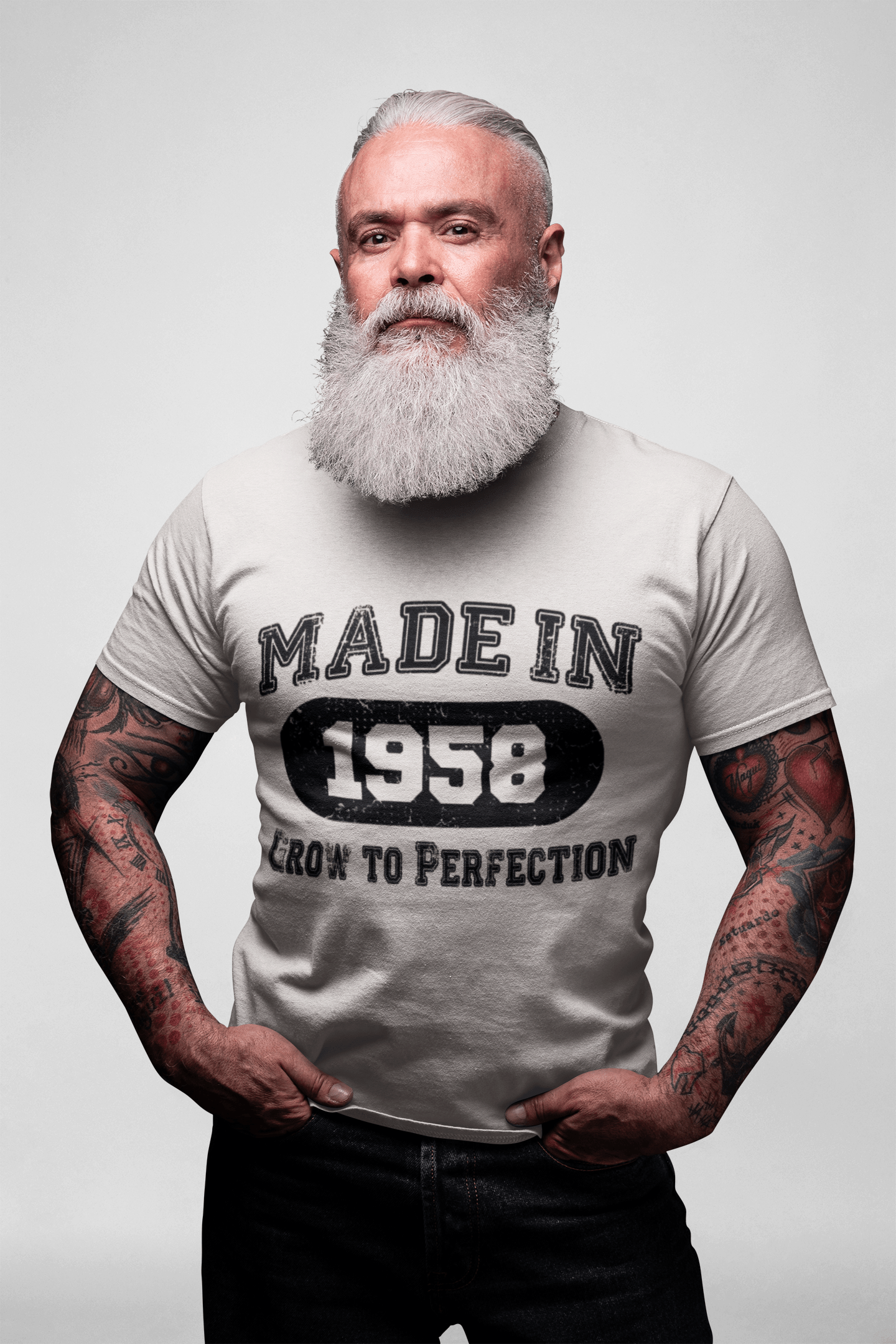Cadeau d'anniversaire fait 1958 T-shirt, T-shirt cadeau, tee-shirt pour hommes