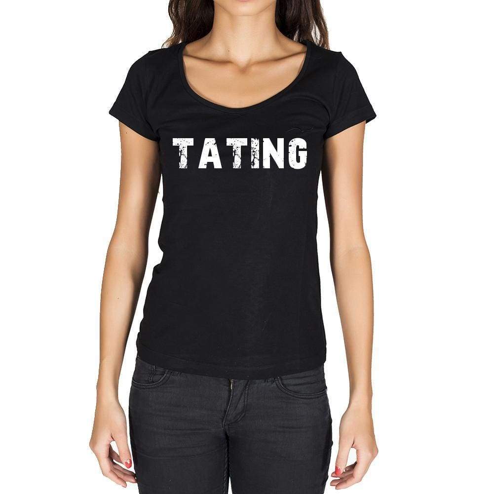 Tating German Cities Black Womens Short Sleeve Round Neck T-Shirt 00002 - Casual