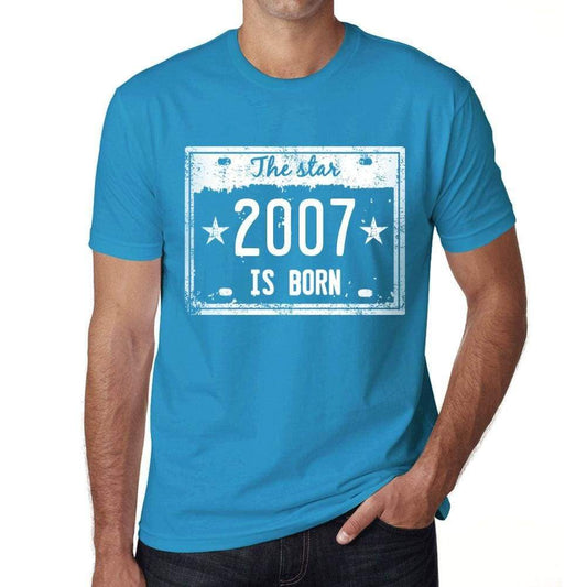 The Star 2007 Is Born Mens T-Shirt Blue Birthday Gift 00455 - Blue / Xs - Casual