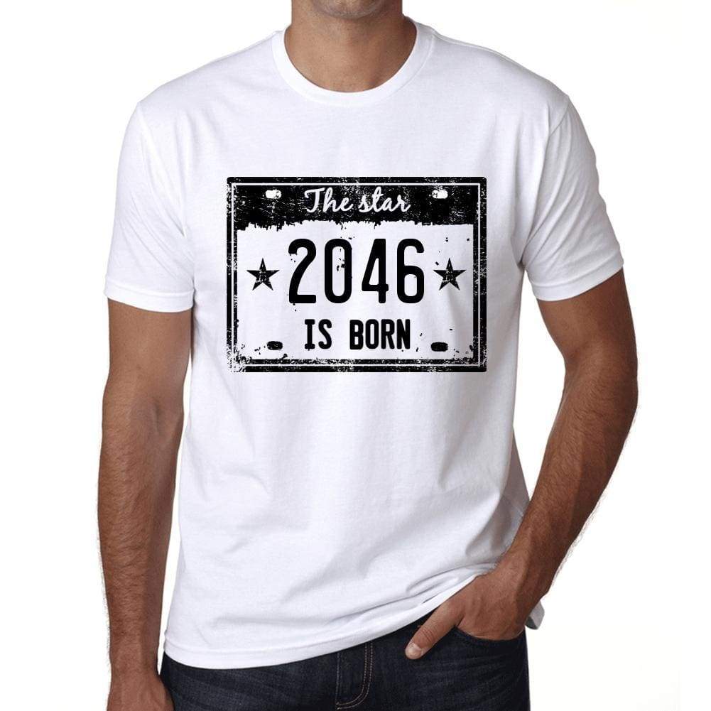 The Star 2046 Is Born Mens T-Shirt White Birthday Gift 00453 - White / Xs - Casual