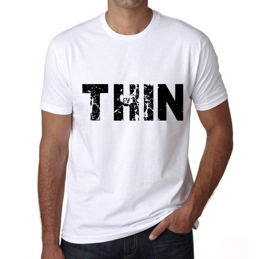 Thin Mens T Shirt White Birthday Gift 00552 - White / Xs - Casual