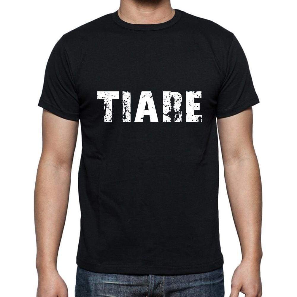 Tiare Mens Short Sleeve Round Neck T-Shirt 5 Letters Black Word 00006 - Casual