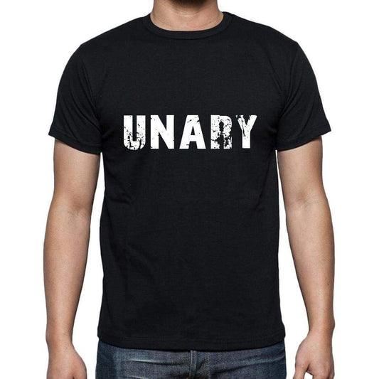 Unary Mens Short Sleeve Round Neck T-Shirt 5 Letters Black Word 00006 - Casual
