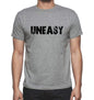 Uneasy Grey Mens Short Sleeve Round Neck T-Shirt 00018 - Grey / S - Casual