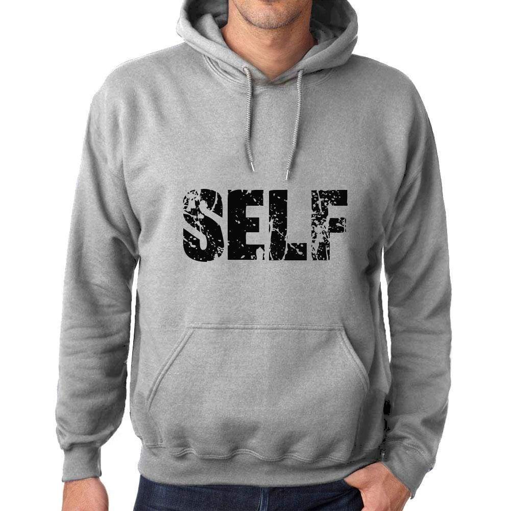 Unisex Printed Graphic Cotton Hoodie Popular Words Self Grey Marl - Grey Marl / Xs / Cotton - Hoodies