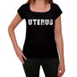 Uterus Womens T Shirt Black Birthday Gift 00547 - Black / Xs - Casual