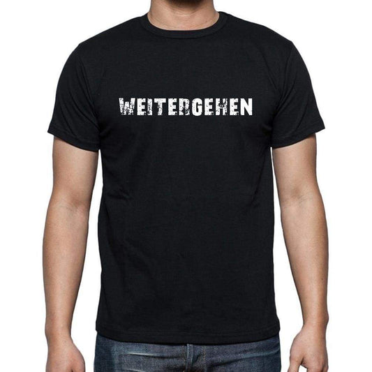 Weitergehen Mens Short Sleeve Round Neck T-Shirt - Casual