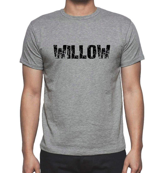 Willow Grey Mens Short Sleeve Round Neck T-Shirt 00018 - Grey / S - Casual