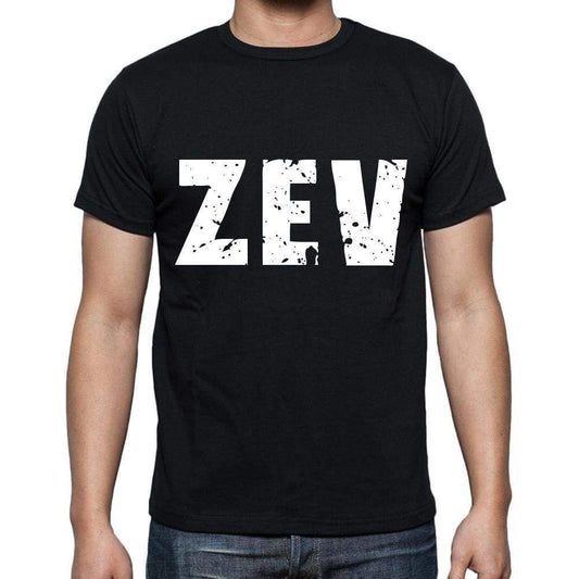 Zev Men T Shirts Short Sleeve T Shirts Men Tee Shirts For Men Cotton Black 3 Letters - Casual
